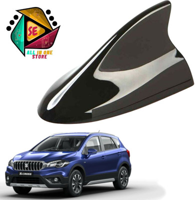 Sakshionline Store Universal Shark Fin Style Black Car Antenna AM/FM Radio for S Cross Satellite Vehicle Antenna