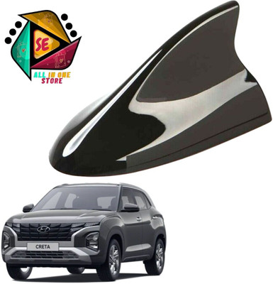 Sakshionline Store Universal Shark Fin Style Black Car Antenna AM/FM Radio for Creta Satellite Vehicle Antenna