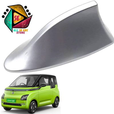 Sakshionline Store Universal Shark Fin Style Silver Car Antenna AM/FM Radio for Comet EV Satellite Vehicle Antenna