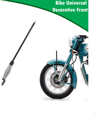 SHOWRIDE Universal Decorative Front H_7 Rear Aluminium Spring Antenna Bike & Car Universal Spring Antenna Whip Vehicle Antenna