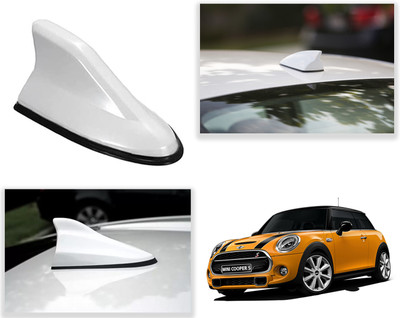 PEEPS STORE Peeps shark-white Mini Cooper peepsstore pack of 1 antenna for car Satellite Vehicle Antenna