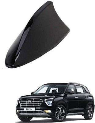 SPREADX Shark Fin Roof Antenna Aerial ABS AM/FM Radio Signal for Creta Type-2 - Black Whip Vehicle Antenna