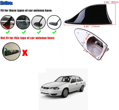XZRTZ Shark Fin Antenna AM FM Signal Roof Aerial Adhesive Fit – Black E5 Shark Fin Antenna AM FM Signal Roof Aerial Adhesive Fit E5 Satellite Vehicle Antenna