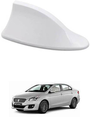 FKOK Car Shark Fin Antenna (White) For Ciaz Satellite Vehicle Antenna