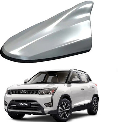carsonia SILVER Car Shark Fin Signal (AM/FM) Receiver Antenna for XUV300 Satellite Vehicle Antenna