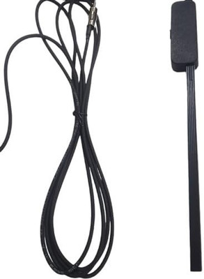 tech mks EMKS-HA Car Antenna with Cable with 3M Tape Black Car Antenna with Cable with 3M Tape Black Electronic| Half stick Whip Vehicle Antenna