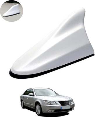 MATIES Waterproof Car Shark Fin Antenna Roof Areial Base White 85 Car Shark Fin Antenna Roof Aerial Base Am/Fm Signal White For ElantraHyundai2009 Satellite Vehicle Antenna