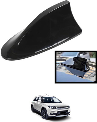 MATIES Car Shark Fin Antenna Roof Aerial Base Am/Fm Signal Black For Car-300 Black Car Roof Shark Fin Antenna Signal Receiver For Universal Car-300 Satellite Vehicle Antenna