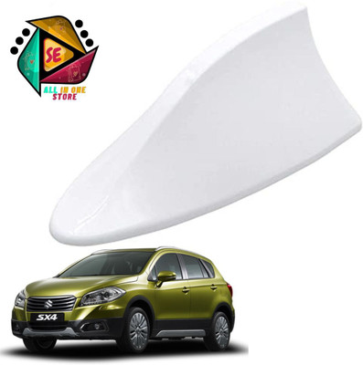 Sakshionline Store Universal Shark Fin Style White Car Antenna AM/FM Radio for SX4 Satellite Vehicle Antenna