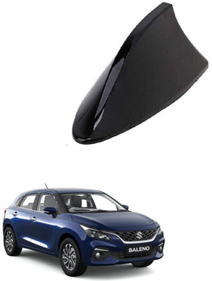 SPREADX Shark Fin Roof Antenna Aerial ABS AM/FM Radio Signal for Baleno 2022 - Black Whip Vehicle Antenna