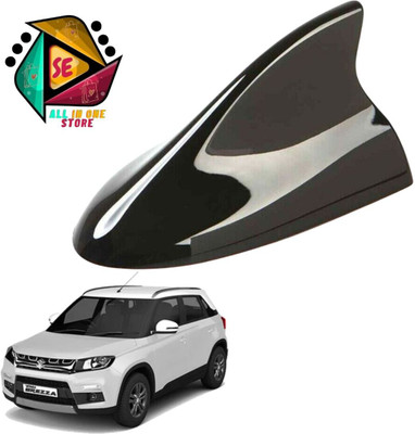 Sakshionline Store Universal Shark Fin Style Black Car Antenna AM/FM Radio for Brezza Satellite Vehicle Antenna