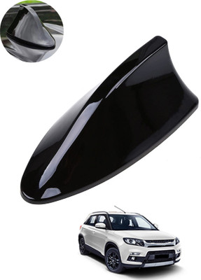 MSNP Car Shark Fin Antenna Roof Aerial Base Am/Fm Signal Black For Car 300 Waterproof Car Shark Fin Roof Antenna Black For Vitara Brezza Satellite Vehicle Antenna