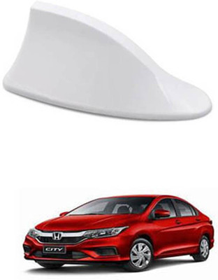 APICAL Car New Shark Fin Antenna (White) For City Satellite Vehicle Antenna