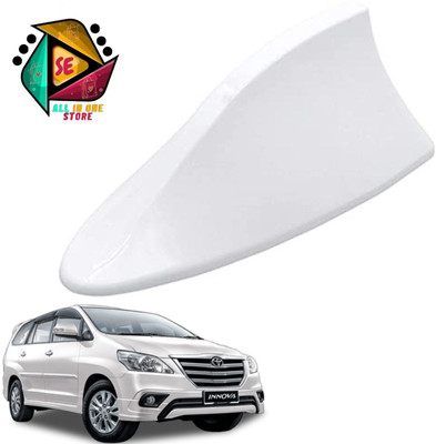 Sakshionline Store Universal Shark Fin Style White Car Antenna AM/FM Radio for Innova Satellite Vehicle Antenna