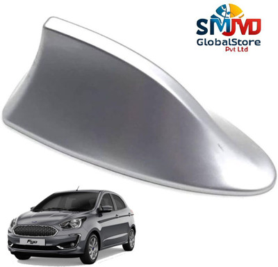 Smjmd Global Store Universal Shark Fin Silver Car Antenna For All Car Models of Figo Satellite Vehicle Antenna