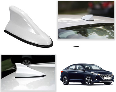 PEEPS STORE Peeps shark-white Hyundai Verna 2021 peepsstore pack of 1 multi colour of anteena for your car Satellite Vehicle Antenna