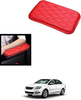 monolive Universal Red Square Hand Pain Releif Armrest/Handrest Cover For Car 214 Car Armrest(Skoda, Rapid)