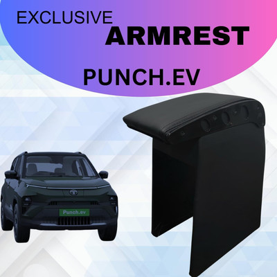 PABLA ENTERPRISES Wooden Car Center Armrest Console ONLY FOR TATA PUNCH EV All Models (Full Black) Car Armrest(Tata, NA)