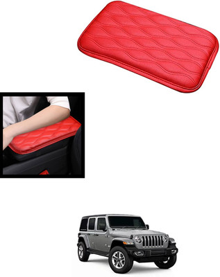 monolive Universal Red Square Hand Pain Releif Armrest/Handrest Cover For Car 306 Car Armrest(Jeep, Universal For Car)