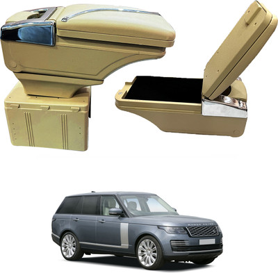 Oshotto PU Leather AR-02 Car Armrest Console Box For Vogue Beige Car Armrest(Range Rover, Vogue LR-V6)