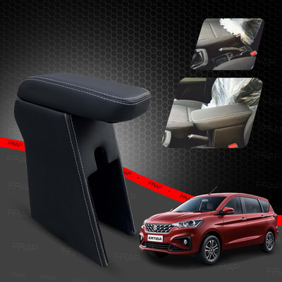 Frap Premium Armrest For Maruti New Ertiga with Moulded Foam(Nappa,White Stitching) Car Armrest(Maruti, Ertiga, Ertiga 1.5 ZDI Diesel, Ertiga EX, Ertiga LXI, Ertiga VXI, Ertiga ZXI)