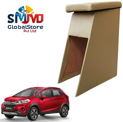 smjmdglobal Store Wooden Car Armrest Beige Colour For WRV All Year Models Car Armrest(Honda, WRV i-VTEC S)