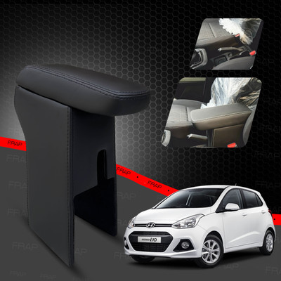 Frap Premium Armrest For Hyundai I10 Grand with Moulded Foam(Nappa,Black Stitching) Car Armrest(Hyundai, Grand i10, i10, Grand i10 Era, Grand i10 Magna, Grand i10 Sportz)