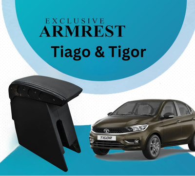 PABLA ENTERPRISES Wooden Car Center All Black Armrest Console For Tata Tiago & Tigor Car Armrest(Tata, Tiago 1.05 Revotorq XE)