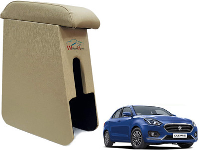 WolkomHome Car Arm Rest Wooden Armrest Beige Color with Cushion & Storage Box Car Armrest(Maruti, Swift Dzire 1.2L)