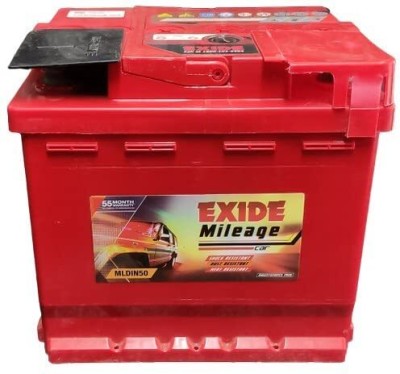 EXIDE Din50-50ah Mileage Car Battery 50 Ah Battery for Bike
