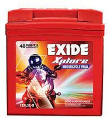 EXIDE 12XL5L-B 12 Ah Battery for Car