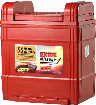 EXIDE ML40LBH 40 Ah Battery for Car