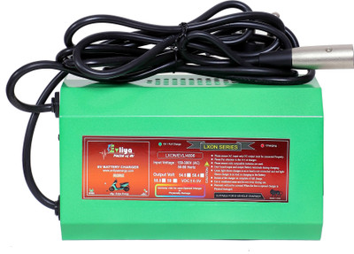 EVLIYA 48V 6AMP Cutoff 54.6V EV Battery Charger With DIGITAL DISPLAY XLR Round Pin 36 Ah Battery for All Vehicles