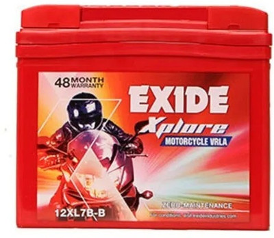 EXIDE XPLORE 12XL7B-B 7 Ah Battery for Bike