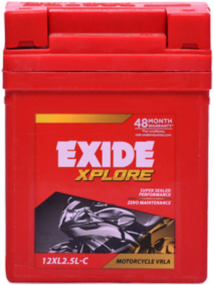 NEWHINDMOTORS EX-IDE XPLORE 12XL2.5L-C 12 Ah Battery for Bike