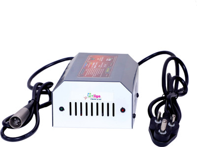 EVLIYA EV SCOOTY Charger 72V / 5A / 84V (XLR Round Pin) All 2 and 3 Wheelers 30 Ah Battery for All Vehicles