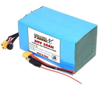 Pranax Rechargeable 24V 10AH Lithium Ion Battery Pack For