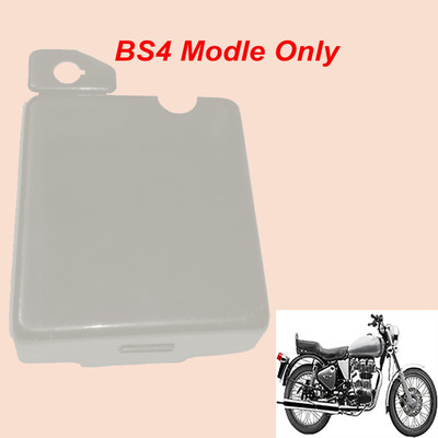 GOLSM BS4 Vehicle Battery Cover Chrome For Royal E-nfield Electra EFI39 14 Ah Battery for Bike
