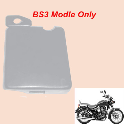 GOLSM BS3 Vehicle Battery Cover Chrome For Royal E-nfield Twin spark 14 Ah Battery for Bike