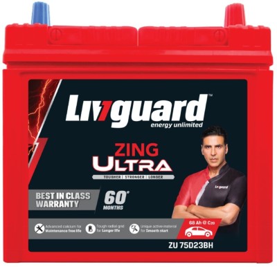 Livguard ZU 75D23BH 68 Ah Battery for Car