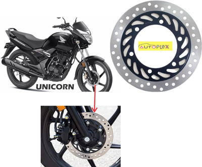 AUTOPLEX Front Brake Disc Plate Compatible For Honda Unicorn/Shine All Model/CBZ Xtreme Motorbike Brake Disc