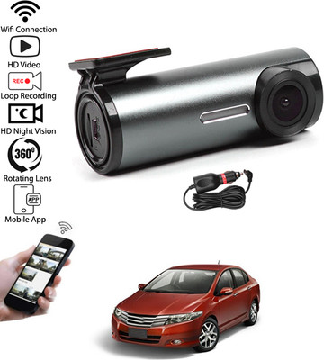 MATIES mini Car DVR wifi Connected/Loop Recording/App Control Dash Camera Recorder 54 Reverse Assist Camera System(1 Camera, 960*576)