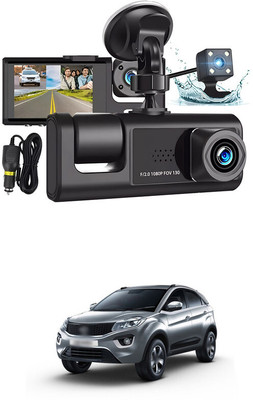 LOVMOTO Universal Dash Cam 3 Channel Front and Rear Inside Dash Camera for Cars SG222 Reverse Assist Camera System(3 Camera, 720 X 480)