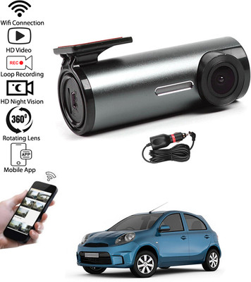 MATIES mini Car DVR wifi Connected/Loop Recording/App Control Dash Camera Recorder 151 Reverse Assist Camera System(1 Camera, 960*576)