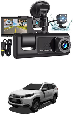 LOVMOTO Universal Dash Cam 3 Channel Front and Rear Inside Dash Camera for Cars SG155 Reverse Assist Camera System(3 Camera, 720 X 480)