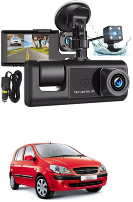 LOVMOTO Universal Dash Cam 3 Channel Front and Rear Inside Dash Camera for Cars SG74 Reverse Assist Camera System(3 Camera, 720 X 480)