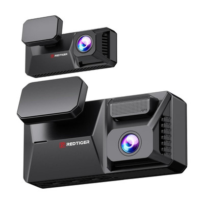 Redtiger F77 Dual Channel 4K+4K Dashcam Dashboard Camera System(2 Camera, 4K)