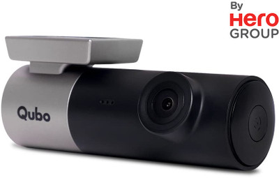 Qubo Smart Dashcam Pro GPS| FHD| 1080p| NightPulse Vision| G-Sensor| 360� Rotation In-car Camera System(1 Camera, 1080p)