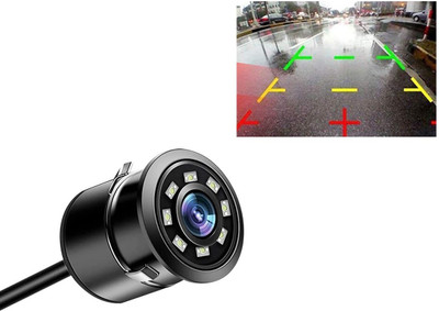 Utkarsh Car Reverse Backup Rear View 170 Wide Angle 8 LED Night-Vision Parking HD Camera Reverse Assist Camera System(1 Camera, 720 * 1080)
