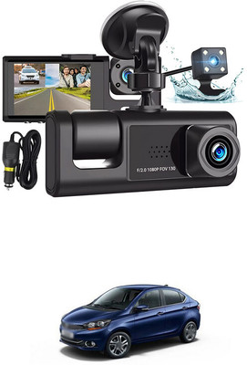 LOVMOTO Universal Dash Cam 3 Channel Front and Rear Inside Dash Camera for Cars SG230 Reverse Assist Camera System(3 Camera, 720 X 480)